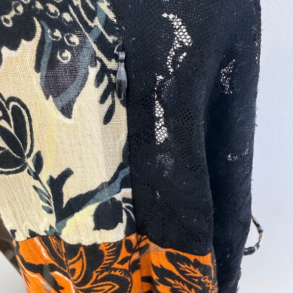 Vero Moda Womens Tanja Sleeveless V-Neck Colorblock Red/Orange Maxi Dress Small - Picture 7 of 10